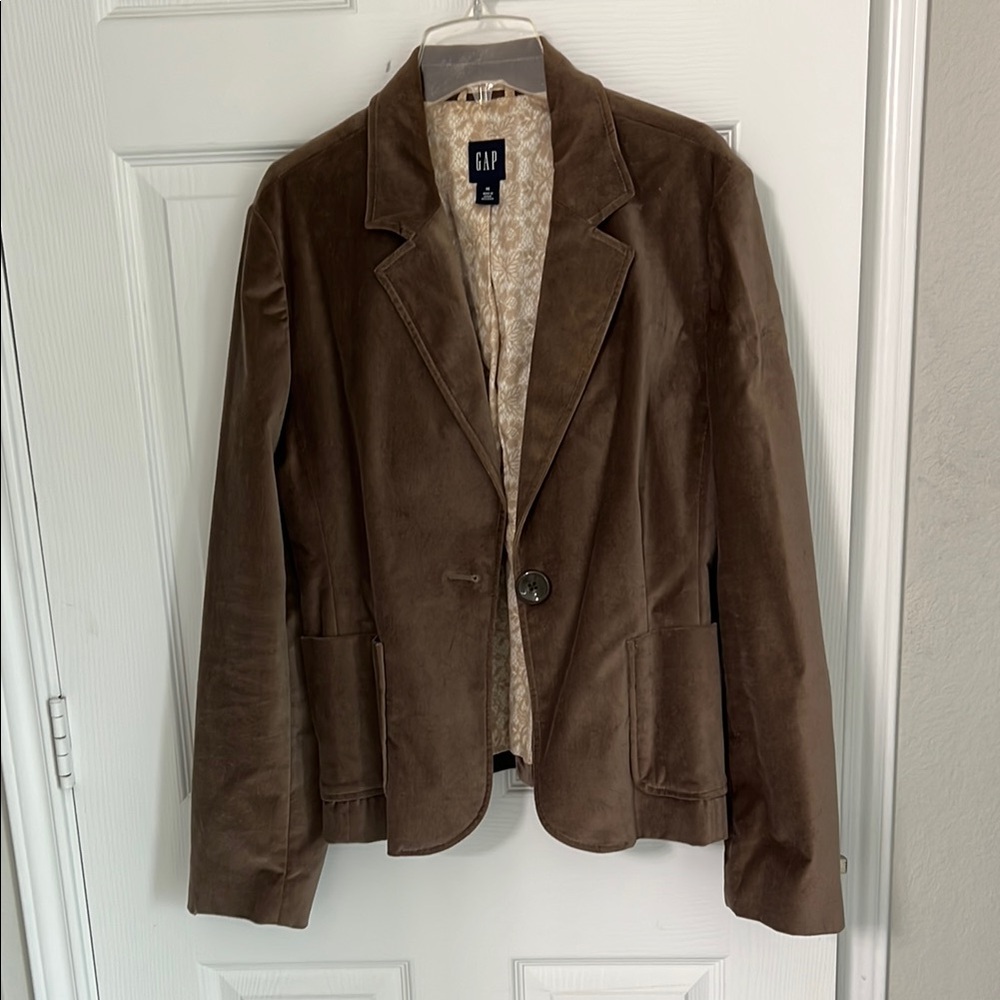 GAP Brown Corduroy Blazer Tailored Fit